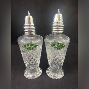 Shannon Crystal Designs Of Ireland 6" Salt & Pepper Shaker Set Tableware